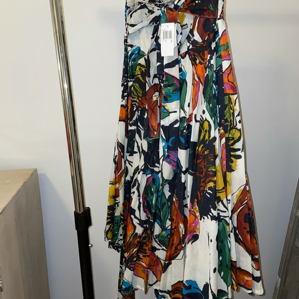 Multicolor Abstract Print Women's Skirt